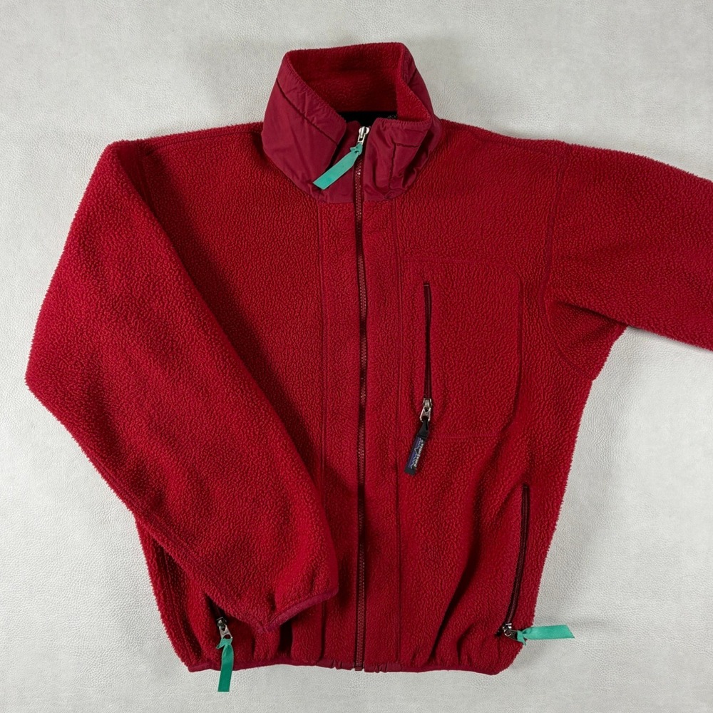 Patagonia Retro-X Fleece Jacket Mens Small Red Vintage 90s Made in USA